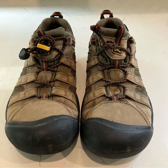 Keen Flint Hiking Shoes Men's 6 US Brown Tan Waterproof Leather Trail 39 EUR - Picture 3 of 12